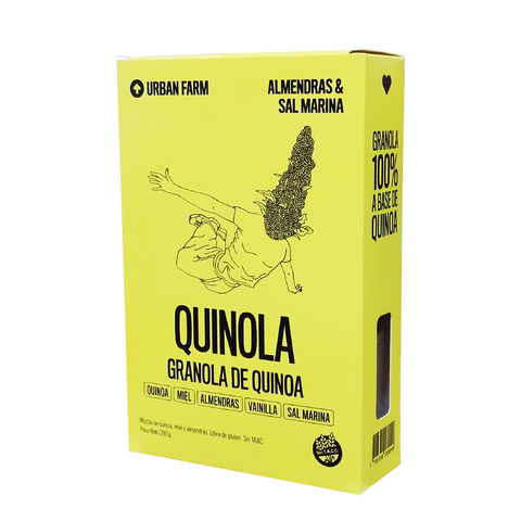 Urban Farm - Granola a base de quinoa almendras y sal marina (240gr)