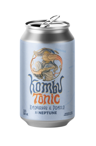 Neptune Kombucha - kombu tonic lemongrass y pomelo (Lata x 354ml)