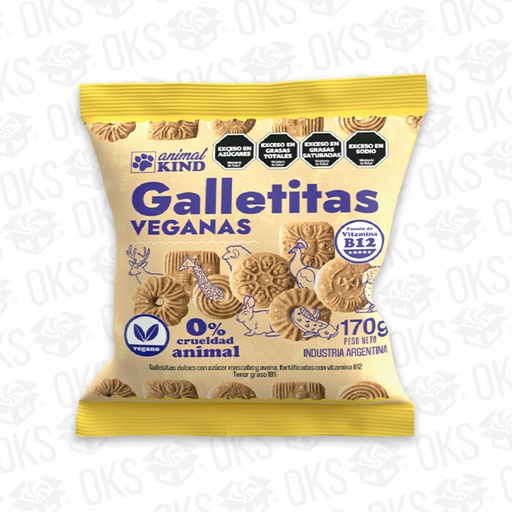 Animal Kind - Galletitas dulces con azúcar mascabo y avena (170gr)