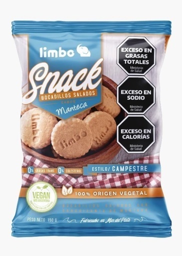 Limbo - Bocadillos salados sabor manteca (150gr)