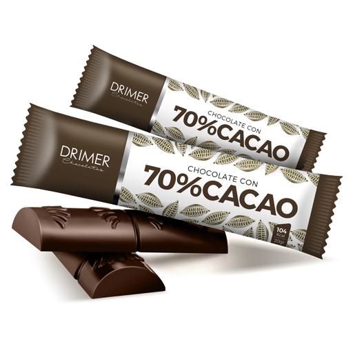 Drimer - Barra Chocolate 70 % cacao (20gr)