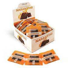 Drimer - Display tabletas semiamargo con cascaritas de naranja (40 unidades por caja - 5 gr c/u)