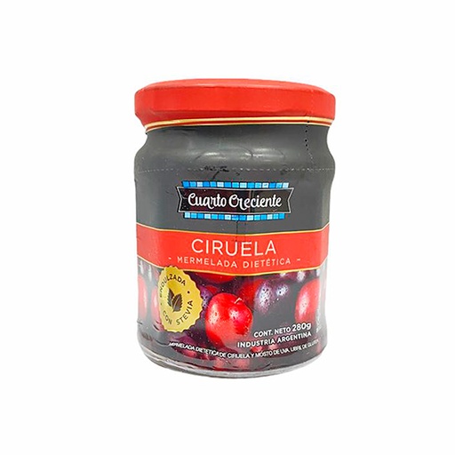 Cuarto creciente - Mermelada con stevia de ciruela (300gr)