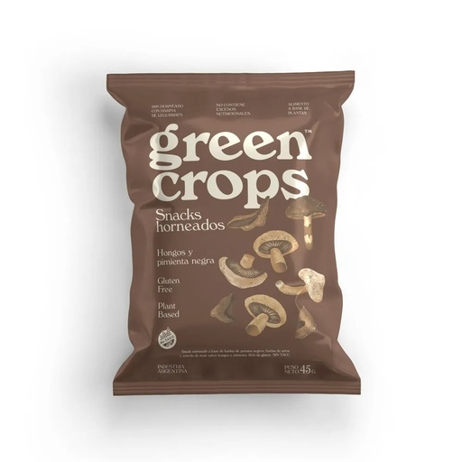 Green crops - Snack sabor hongos y pimienta (45gr)