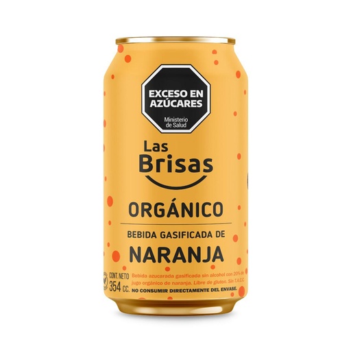 Las Brisas - Bebida gasificada sabor naranja (354ml)