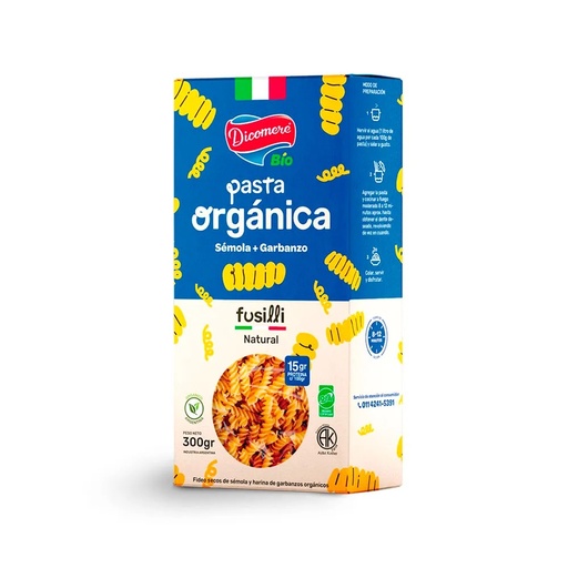 Dicomere - Fideos fusilli Organicos (300gr)