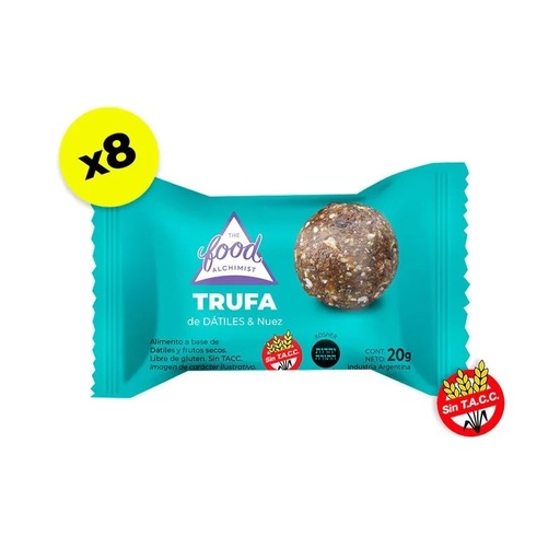 The food alchimist - Trufas de dátiles y nuez (display de 8 unidades x 20gr)