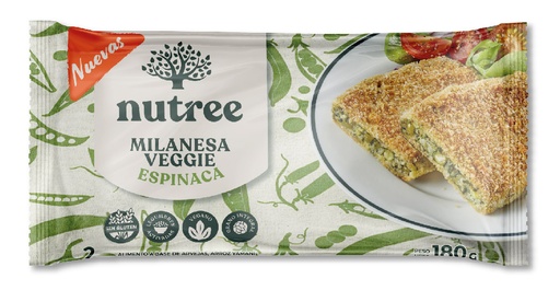 Nutree - Milanesas veggies sabor espinaca (180gr)
