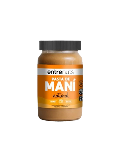 Entrenuts - Mantequilla de maní natural (400gr)