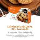 Orali - Empanadas rellenas de calabaza (6 unidades - 480gr)