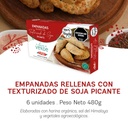 Orali - Empanadas rellenas con texturizado de soja picante ( 6 unidades - 480gr)