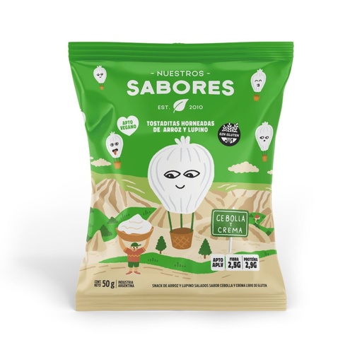 Nuestros Sabores - Tostaditas cebolla y crema (50gr)