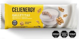 Celienergy - Galletitas de nuez Bañada en Choco Blanco (170gr)