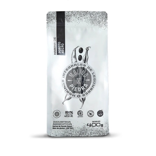 Molino de Piedra - Harina integral de poroto negro (400gr)