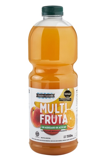 Cuarto creciente - Jugo multifrutas con stevia (1,5lt)