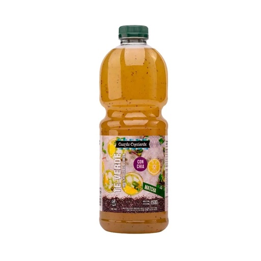 Cuarto creciente - Jugo de té verde sabor matcha con limón y chía (1,5 lt)