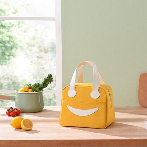 bazar Z - bolsa lunchera termica smile amarilla