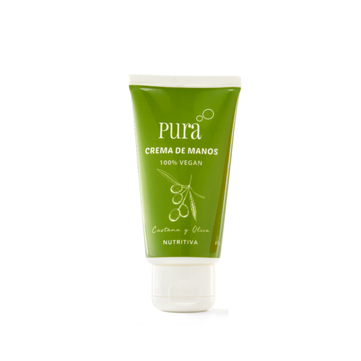 Pura Soap - Crema de manos nutritiva castañas y oliva