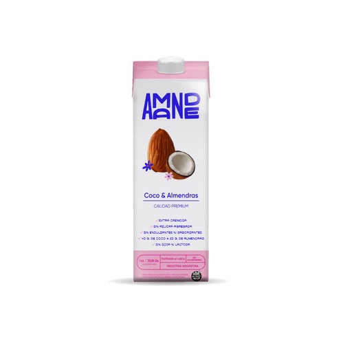 Amande - Bebida de almendras y coco (1lt envase tetrapack)