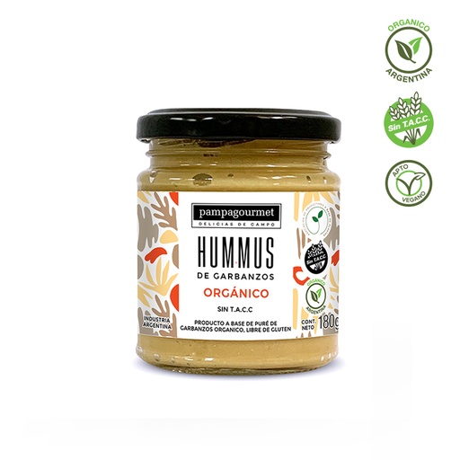 [PAMPA014] Pampa Gourmet - Hummus de garbanzo orgánico (180gr)