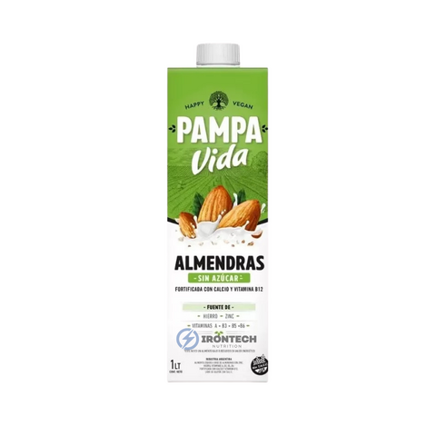 Pampa Vida - Bebida de almendra sabor original sin azúcar (1lt)