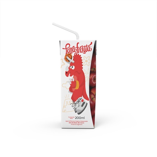 [PURAF023] Pura Frutta - Jugo natural sabor manzana roja orgánico (250ml)
