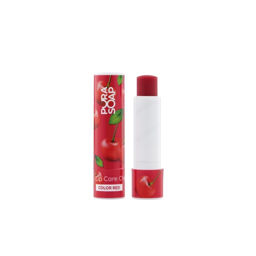 [PURAS024] Pura Soap - Bálsamo labial con color cherry rojo (4gr)