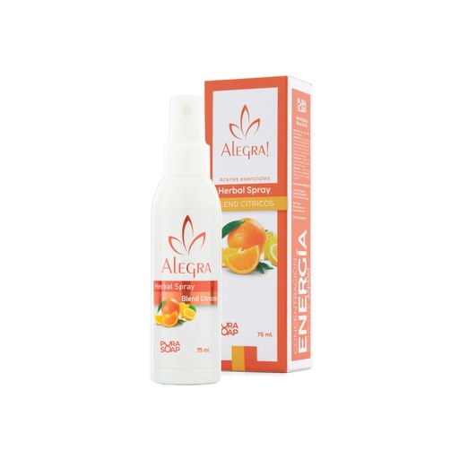 [PURAS014] Pura Soap - Spray Alegra Herbal blend Naranja & Citricos (75ml)