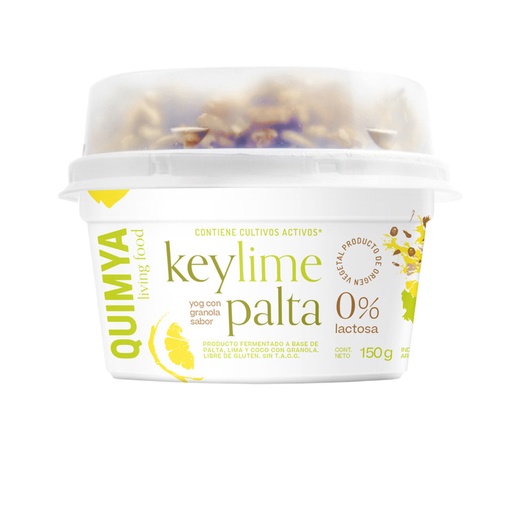 [QUIMY005] Quimya Yog - Yogurt Vegano key lime palta con granola (150gr)