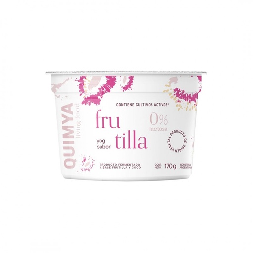 [QUIMY011] Quimya Yog - Yogurt vegano sabor frutilla (200gr)