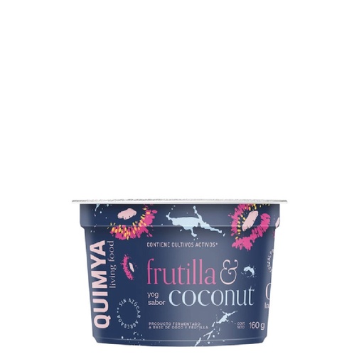 [QUIMY012] Quimya Yog - Yogurt vegano sabor frutilla sin azúcar (160gr)