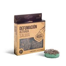 [SAGRA027] Sagrada Madre - Pastillas defumación activada Salvia (4 pastillas)