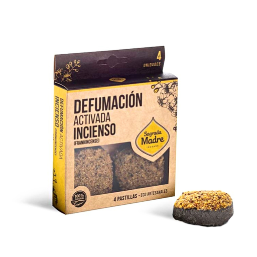 [SAGRA028] Sagrada Madre - Pastillas defumación activada incienso (4 pastillas)
