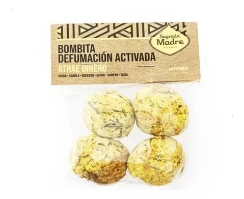 [SAGRA115] Sagrada madre - Bombita defumaci贸n activada atrae dinero (4 unidades)