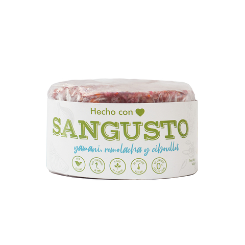 [SANGU012] Sangusto - Hamburguesa Veganas de Yamani , Remolacha y Ciboulette (4 unidades)
