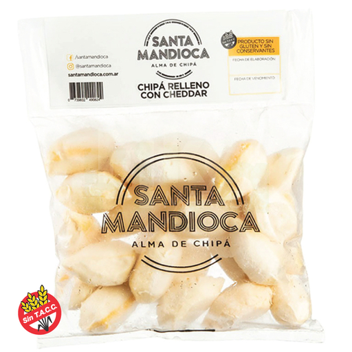 [SANTA011] Santa Mandioca - Chipá relleno de cheddar (500gr)