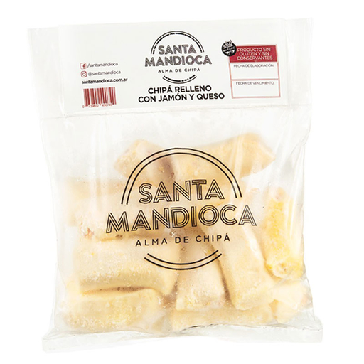 [SANTA012] Santa Mandioca - Chipá relleno de jamón y queso (500gr)