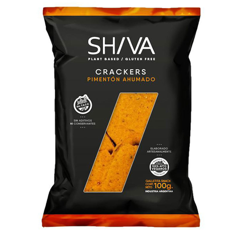 [SHIVA002] Shiva Crackers - Crackers de pimentón ahumado (100gr)