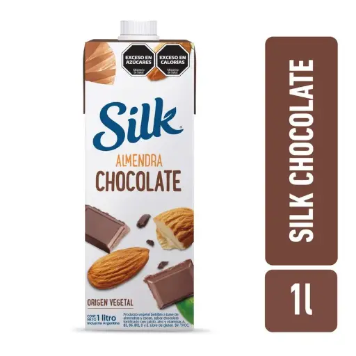 Silk - Leche vegetal de almendra sabor chocolate (1lt)