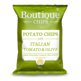 Boutique Chips - Chips de papas sabor tomate & oliva italiano (65gr)