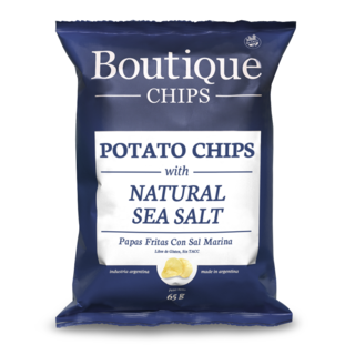 Boutique Chips - Chips de papas con sal marina (65gr)