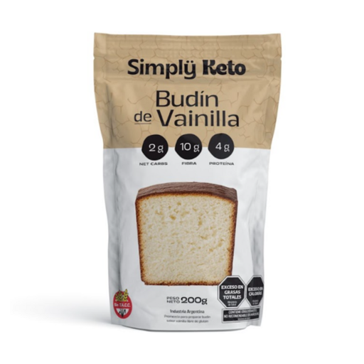 [SIMPL005] Simply keto - Premezcla budin de vainilla (200gr)