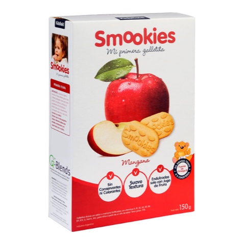 [SMOOK002] Smookies - Galletitas dulces de manzana (150gr)