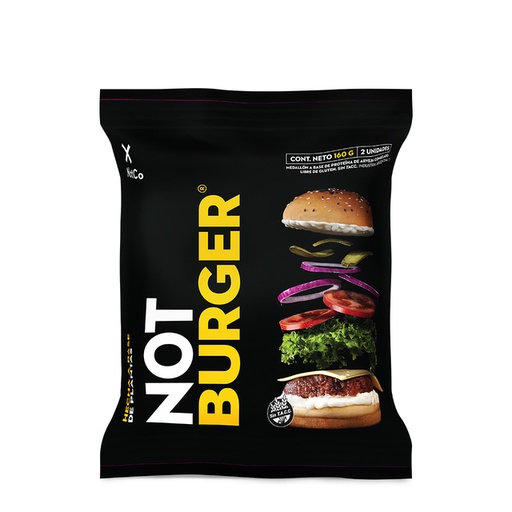 [THENO016] The Not Company - Not burger flow (Pack 2 Unidades - 160 gr)