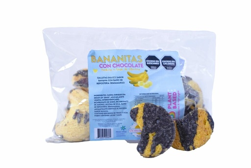 Un Rincón Vegano - Bananitas con chocolate (170gr)