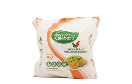 [VEGGI001] Veggieland - Medallones de soja y calabaza (360gr)