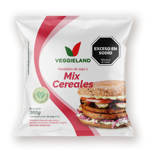 [VEGGI004] Veggieland - Medallones gourmet mix de cereales (360gr)