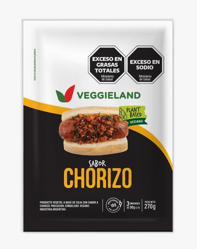[VEGGI007] Veggieland - Tipo chorizo vegano (270gr)