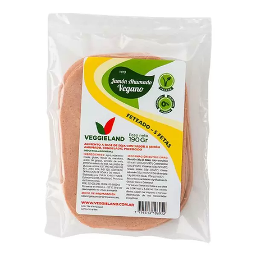 [VEGGI009] Veggieland - Tipo jamon ahumado vegano (190gr)