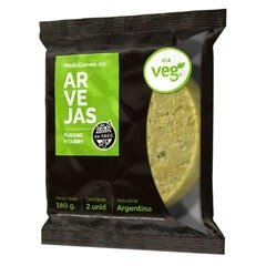 [VIAVE001] Via Veg - Medallones de arvejas, puerro y curry (2 unidades - 180gr)